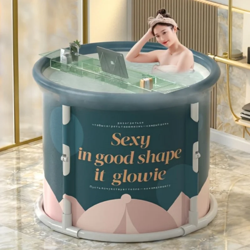 Suitable for Both Indoor and Outdoor, Foldable Bathtub: Promotes Blood Circulation, Quick Opening Bath Tub Brings Convenience