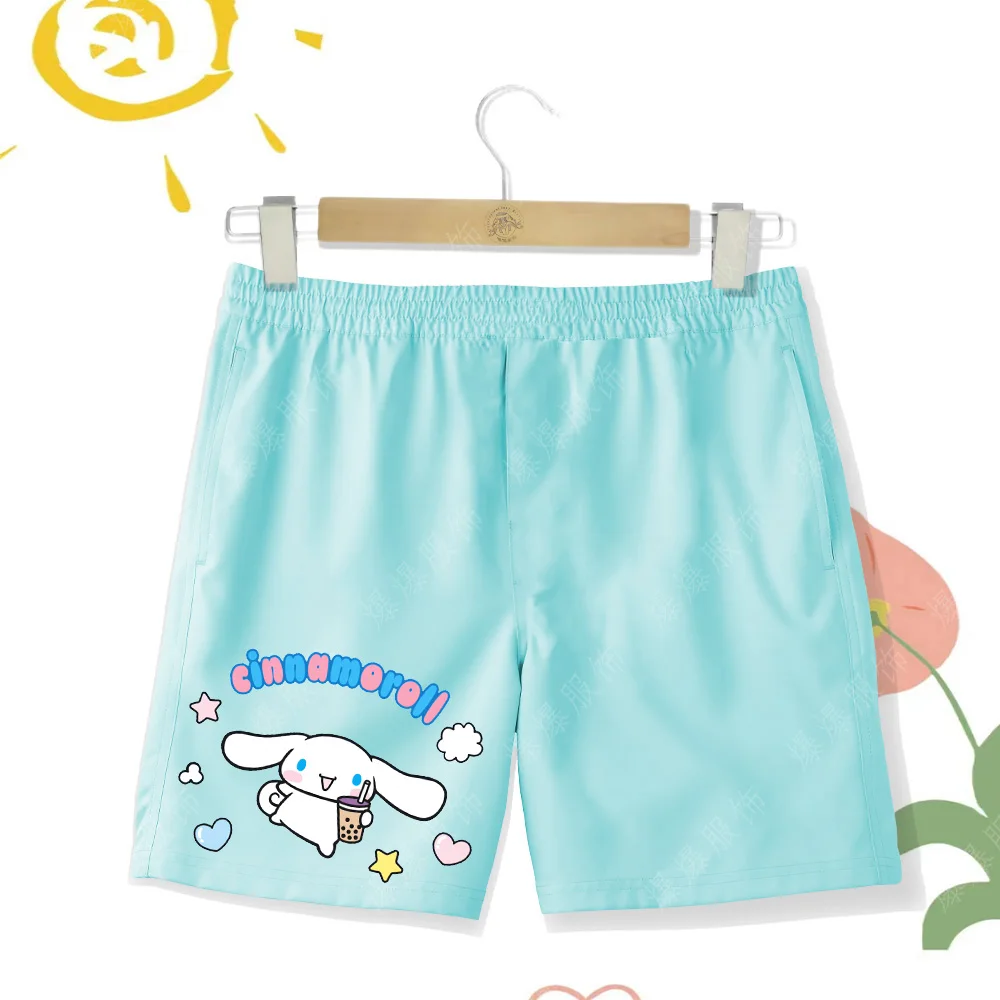 2024 Sanrio summer new girls shorts Thin comfortable daily casual pants cartoon print cute Laurel dog shorts