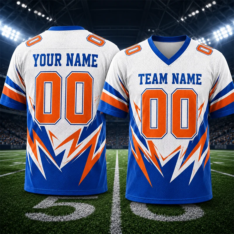 Trendy Personalization Rugby T Shirts For Men Free Custom Name Team Name Number DIY Football Jersey Loose Breathable Kids Tees