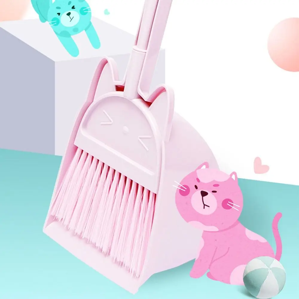 

Гибкая мини-набор метлы и совок, детский интерактивный инструмент для родителей и детей, ролевые игры, инструмент для подметания, детский сад, в помещении и на открытом воздухе