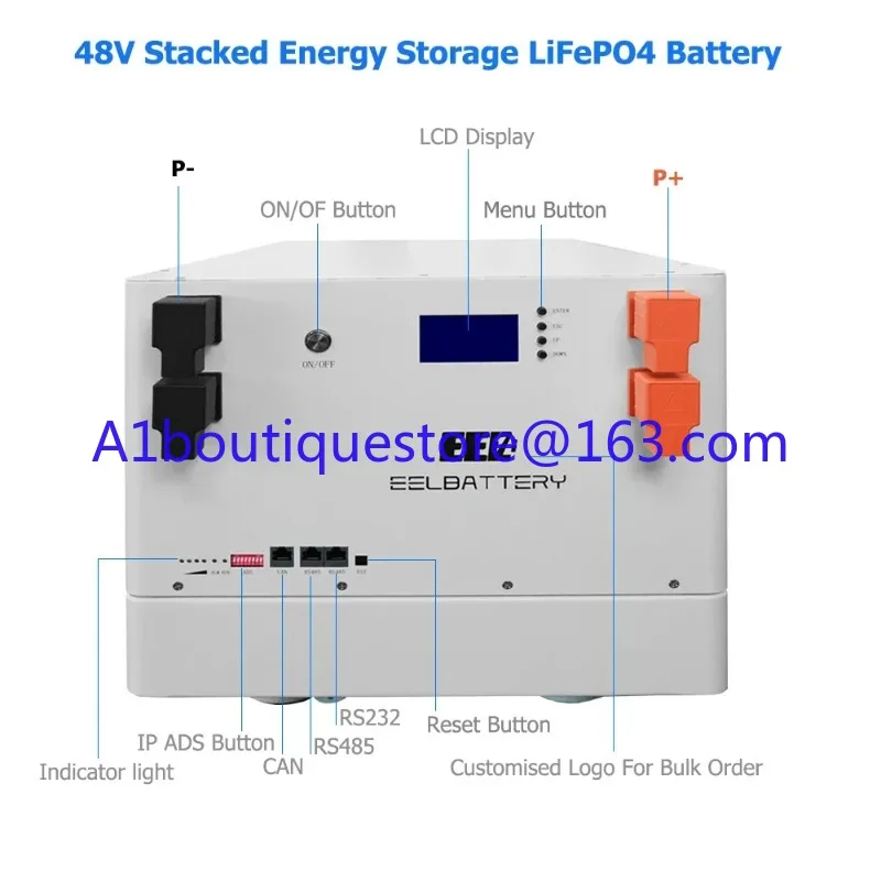 DDP shipping 10kwh 15kwh EEL lifepo4 Energy Storage Battery system V3 V4 DIY Box kit 48V 200Ah 280Ah 320Ah LiFePO4 battery box