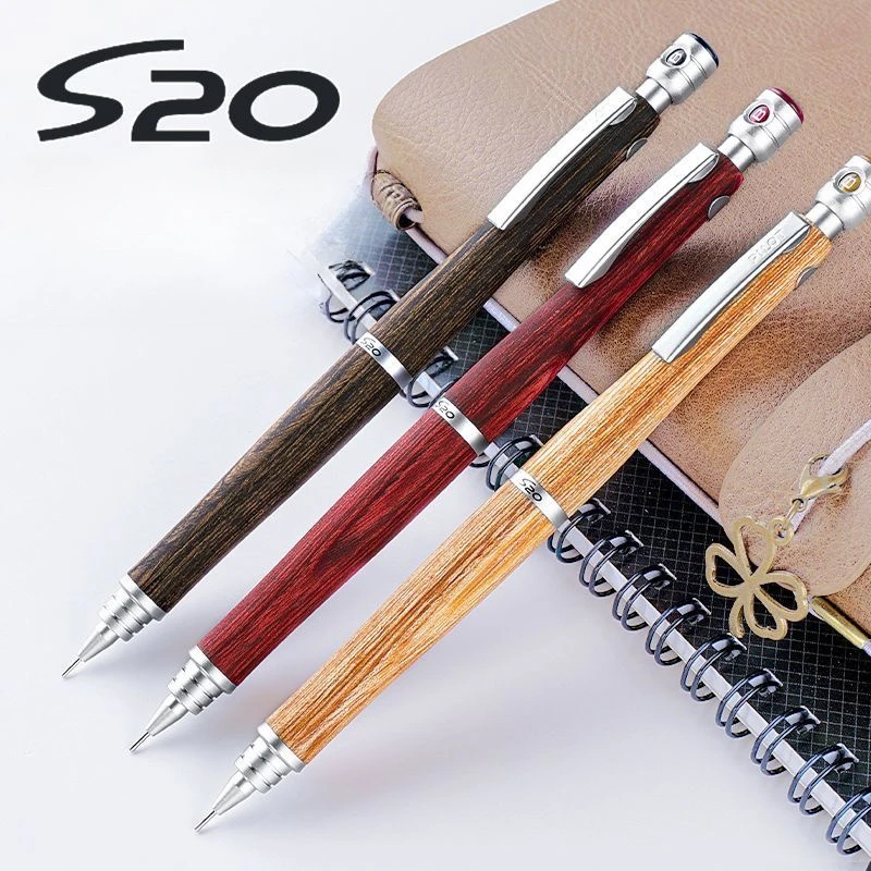 Japanese Stationery Pilot Wooden Automatic Pencil Ultra Lightweight Modern Design for Professionals Student Propelling Pencil