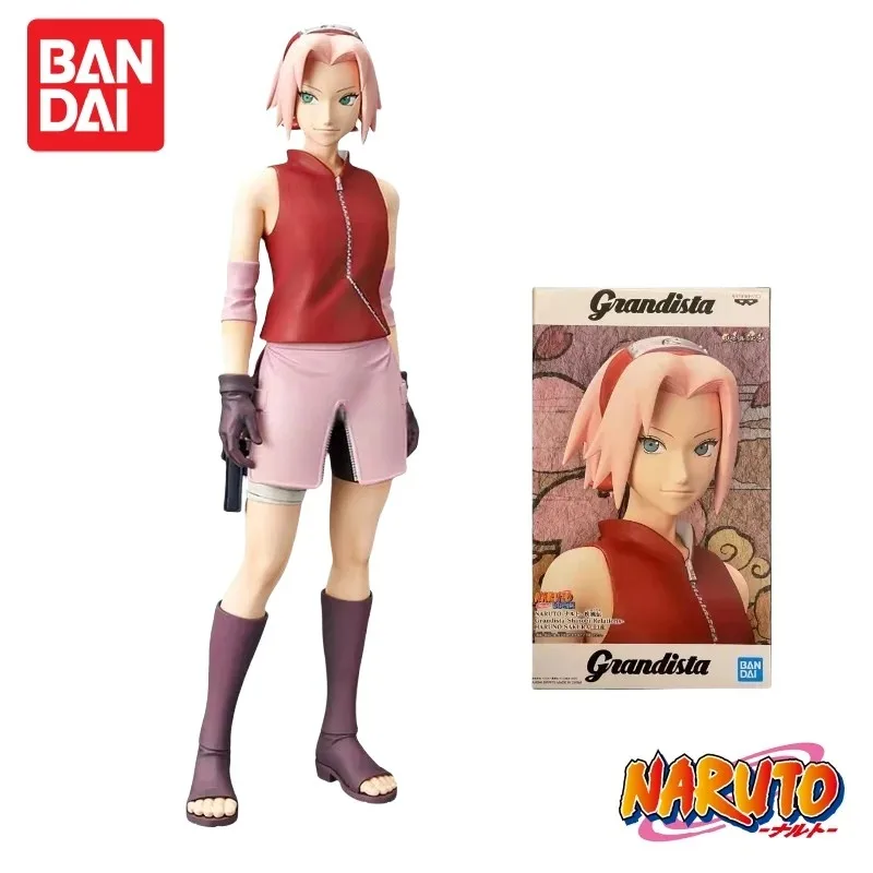 สินค้าพร้อมส่ง ของแท้จาก Bandai ซีรีส์ Grandista Scenery รุ่น Shinobi Relations ฮารุโนะ ซากุระ ฟิกเกอร์อนิเมะ ของเล่นสะสม ของตกแต่ง ของขวัญ