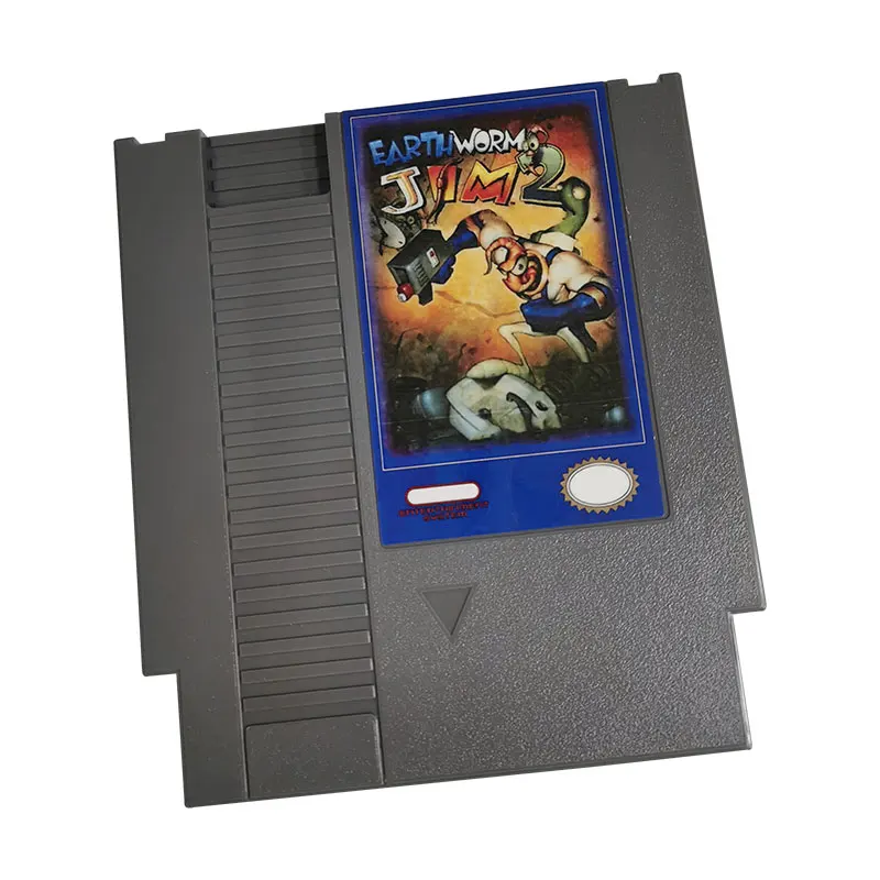 EarthWorm Jim 2  72 pins 8 bit game cartridge Games for NES Game Consoles