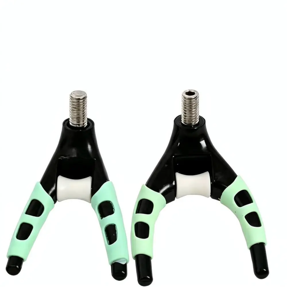 Durable Fishing Pole Rest Head Electroplated Colorful Coating Sturdy Horn Design Stable Bracket Fishing Equipment