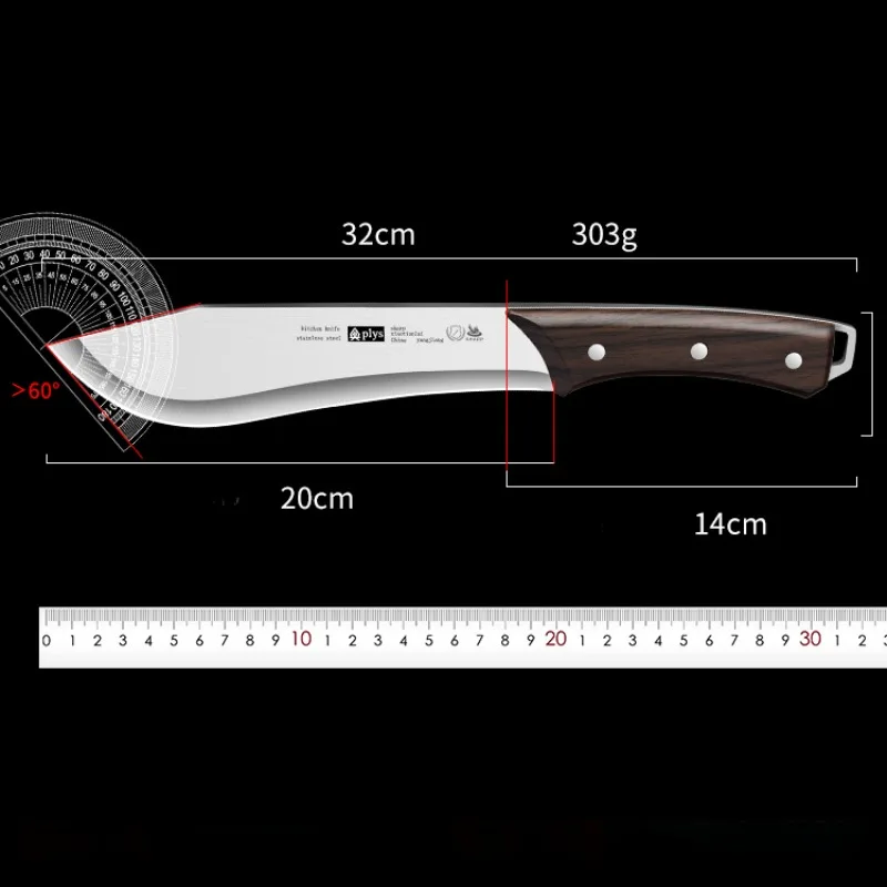 1pc household multifunctional knife special knife for chopping bone, chopping pork bone ribs knife, stainless steel knives