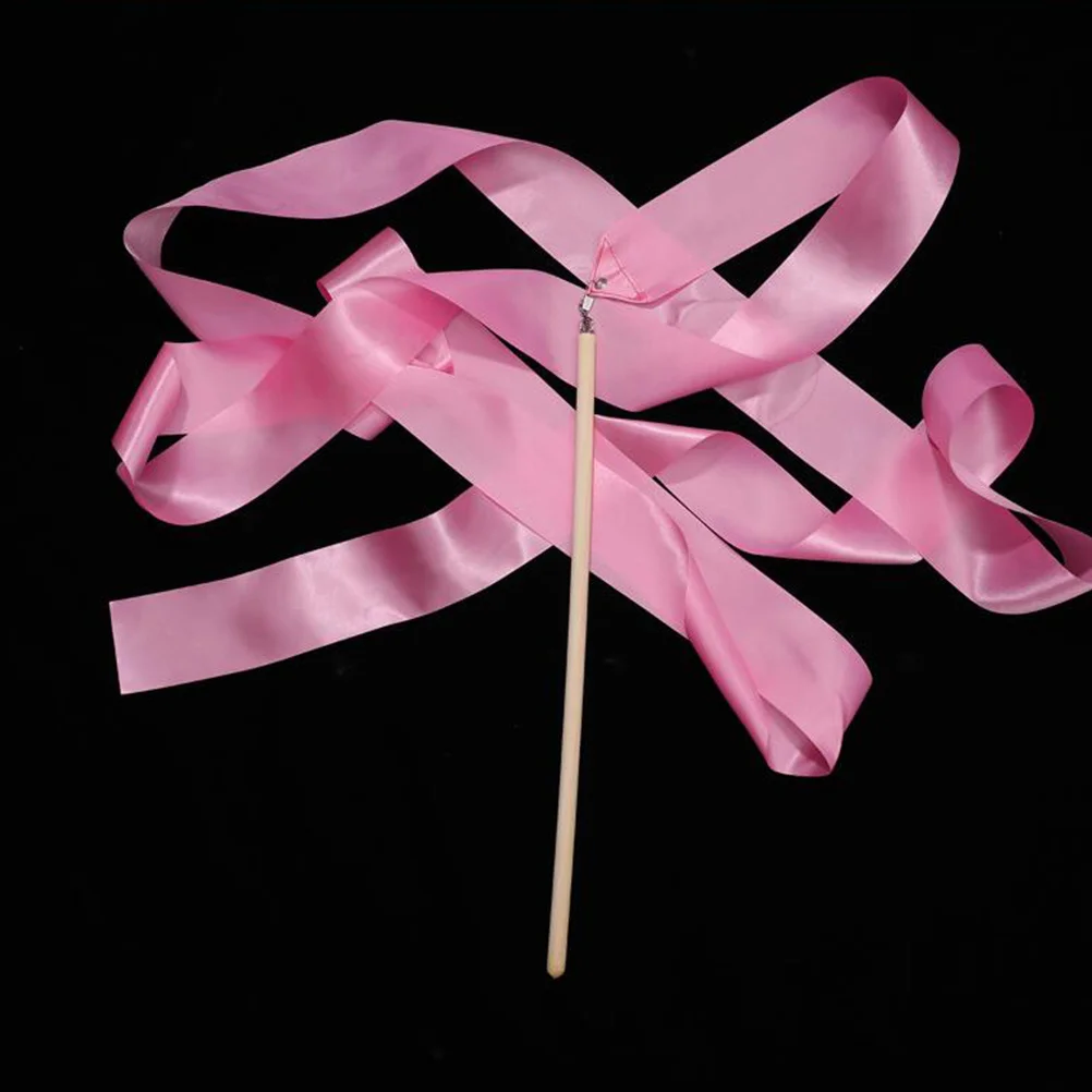 

2Pcs Gymnastics Performing Ribbon Dance Streamers Portable and Sturdy for Gymnastics and Dance Programs Ribbon Rod
