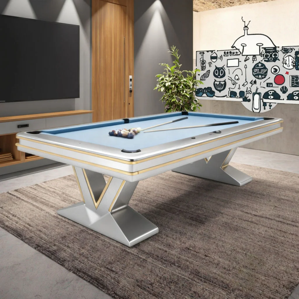 

Professional Billiard Pool Table Multiple Color Options Solid Wood Stable Structure Durable for Club Game Room Competition Use