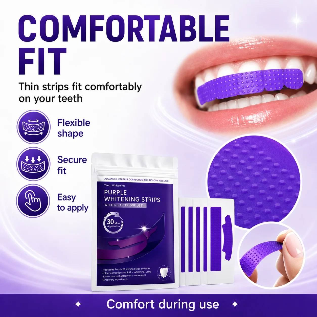 7 paires de bandes blanchissan - Teeth Whitening At Home avis et prix