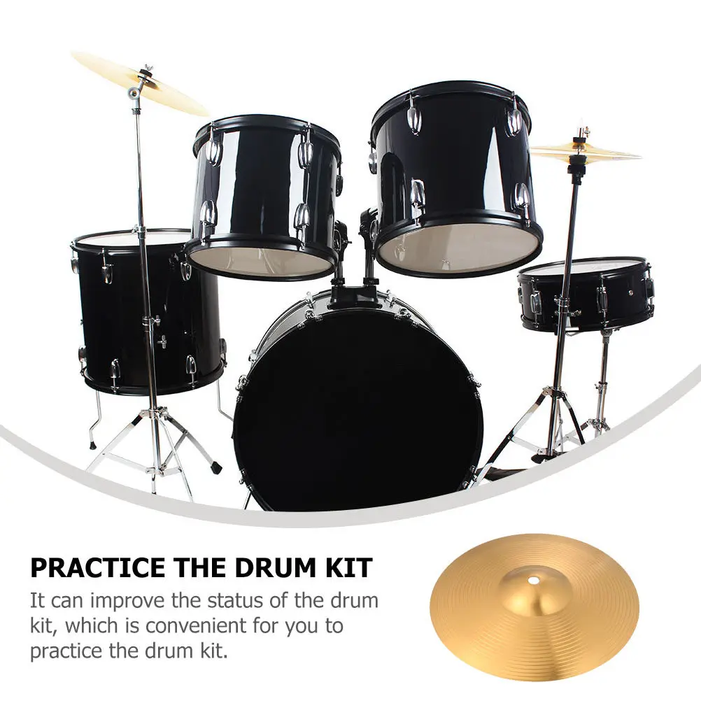 1Pcs Jazz Drum Cymbals Alloy Brass Replacement Part Easy Install Professional Hi Hat Drum Kit Accessory Clear Sound Quality