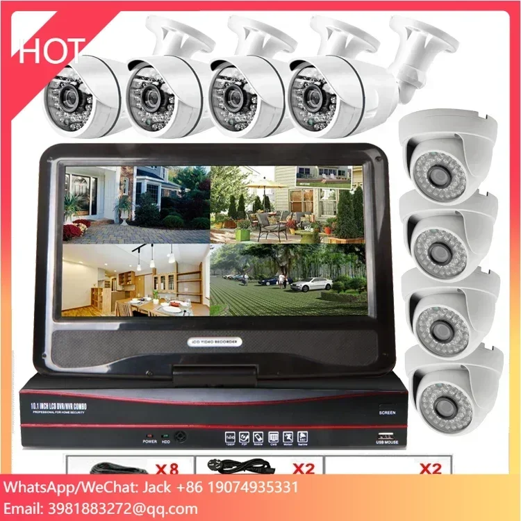 

Hd 8ch Ahd Dvr Kit with Screen Home Security System