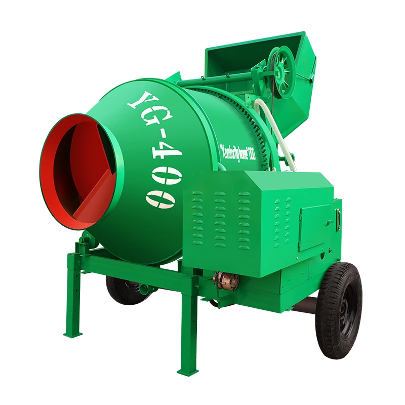 Heavy Small Portable Self Loading Drum Concrete Mixer 300l and 400 Liters for Sales