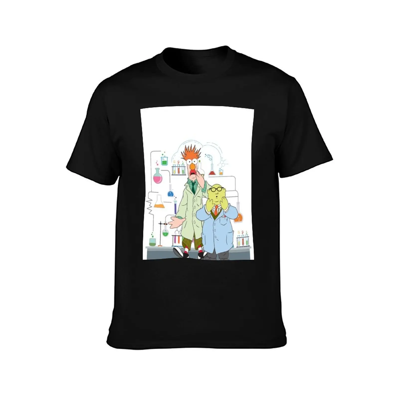 Beaker Muppets and Bunsen - Science T-Shirt Basic Simple Design Short Sleeve Shirt T-Shirt