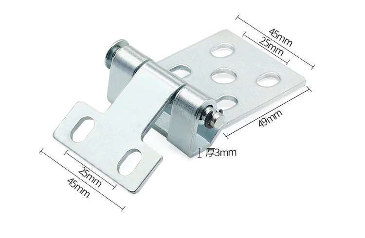 Five-hole, low-voltage cabinet device kit, five-hole door hinge