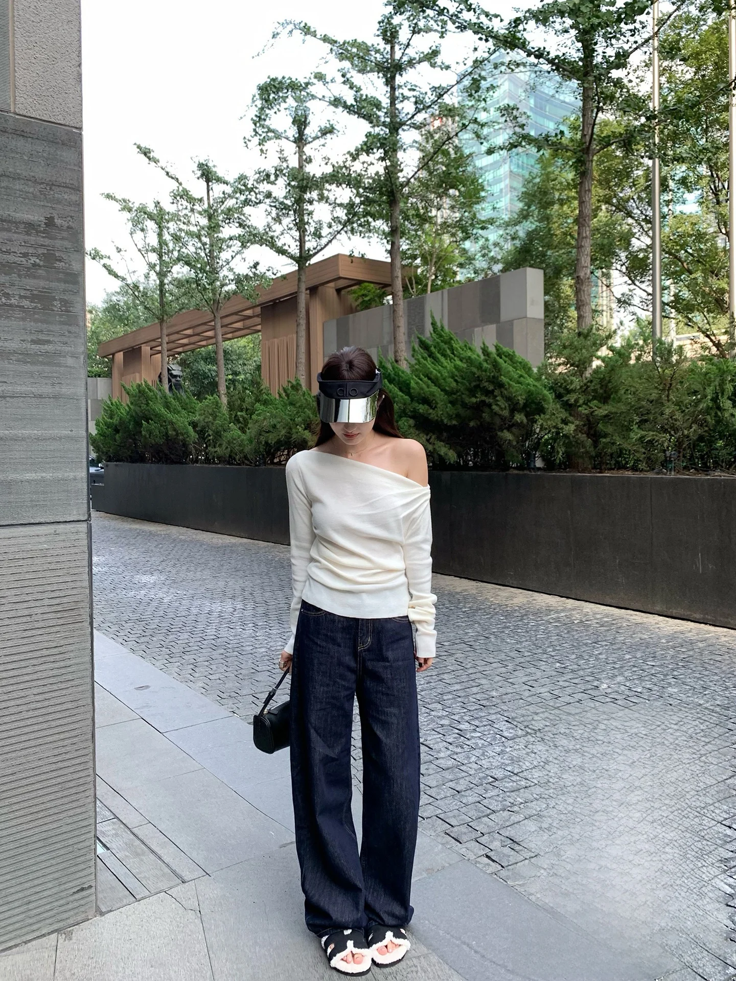 

Классические оригинальные джинсы из денима с высокой талией, прямые, повседневные, женские, осенне-зимние, длинные брюки с эффектом похудения, темно-синие