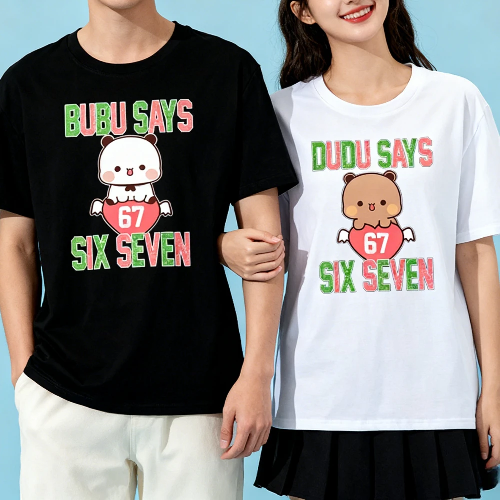 

Bubu Dudu 67 Sweatshirt Matching Couple Christmas Meme Tshirt Men Women Fashion Crewneck Cotton Tee Tops Daily Life Casual Shirt