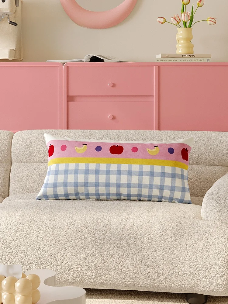 

Xipiplab Korean Sle Simple Pillow Cry Living Room Sofa Barest Pad Bedroom Bed Head Waist Pillow Home Textile