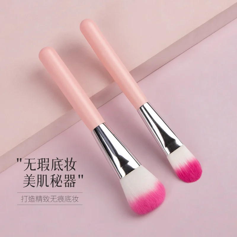 แปรงแต่งหน้าเดี่ยวสำหรับผู้เริ่มต้น แปรงปัดแก้ม แปรงแป้ง แปรงรองพื้น แปรงซ่อมแซม แปรงรองพื้นแบบแบน แปรงเครื่องมือ