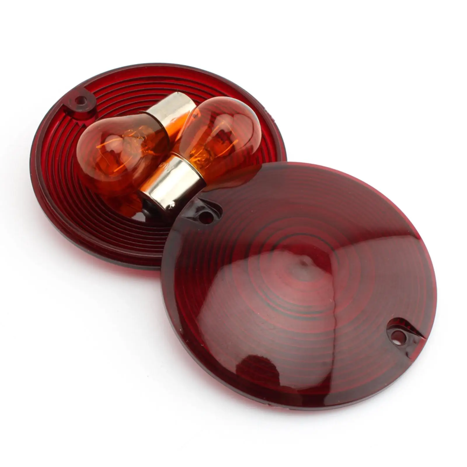 82mm Smoke Lens Motorcycle Turn Signal Cover Lighting Indicator Kit ABS for Flat Style Install Accessories