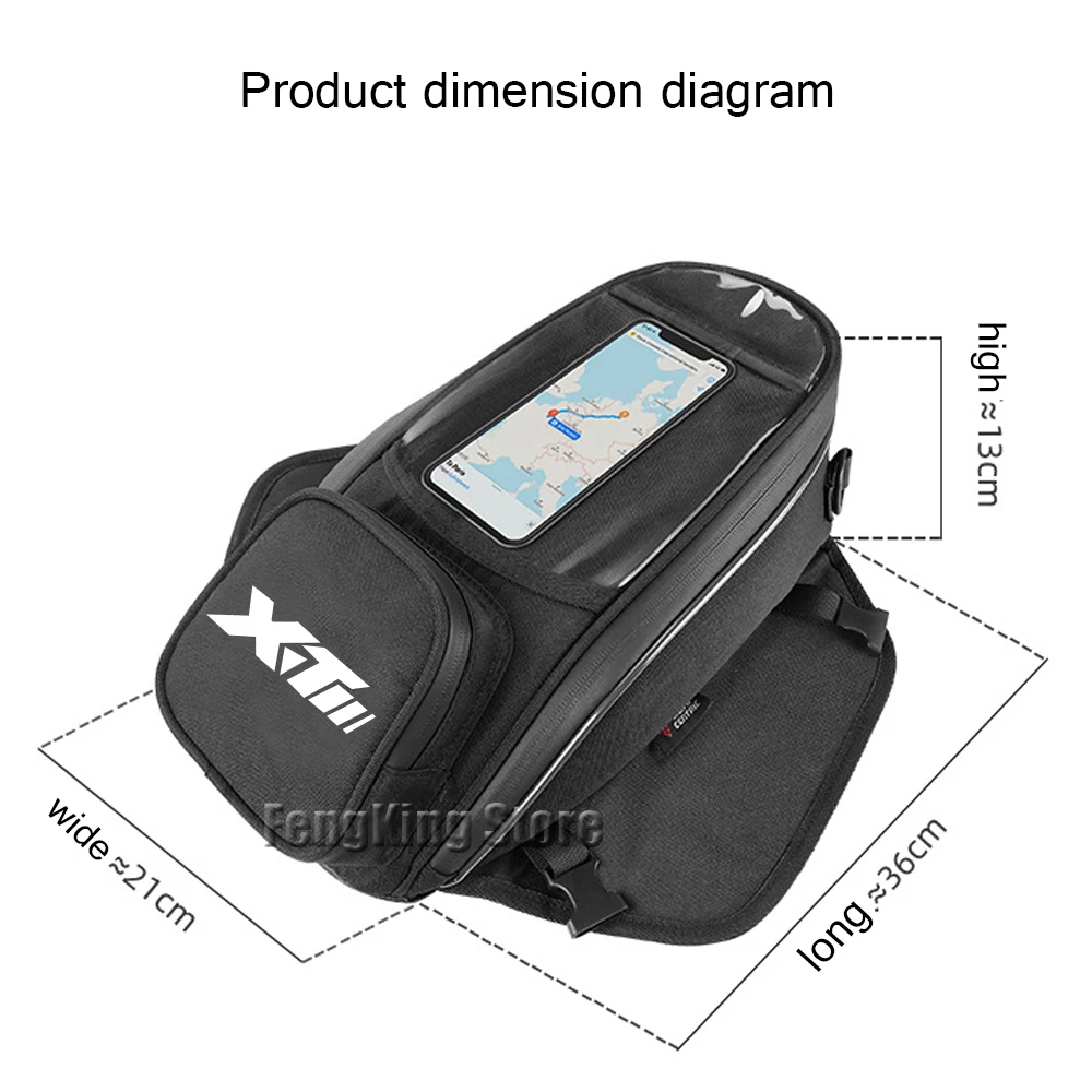 

Motorcycle fuel tank navigation bag waterproof large capacity fuel tank bag For YAMAHA XT250 XT500 yamaha xt 250 xt 500