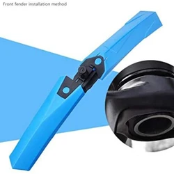 2PCS Mountain Bike Bicycle Mudguard Quick Detach Long All-inclusive Bicycle Mudguard Cool Bicycle Protection Accessories Tool