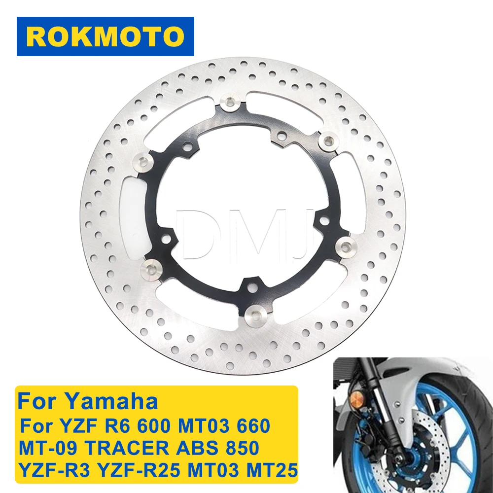 For YZF-R6 MT03 MT09 MT-09 TRACER ABS 850 YZF R3 R25 MT25 2003-2025 Motorcycle Accessories Front Brake Disc Rotors