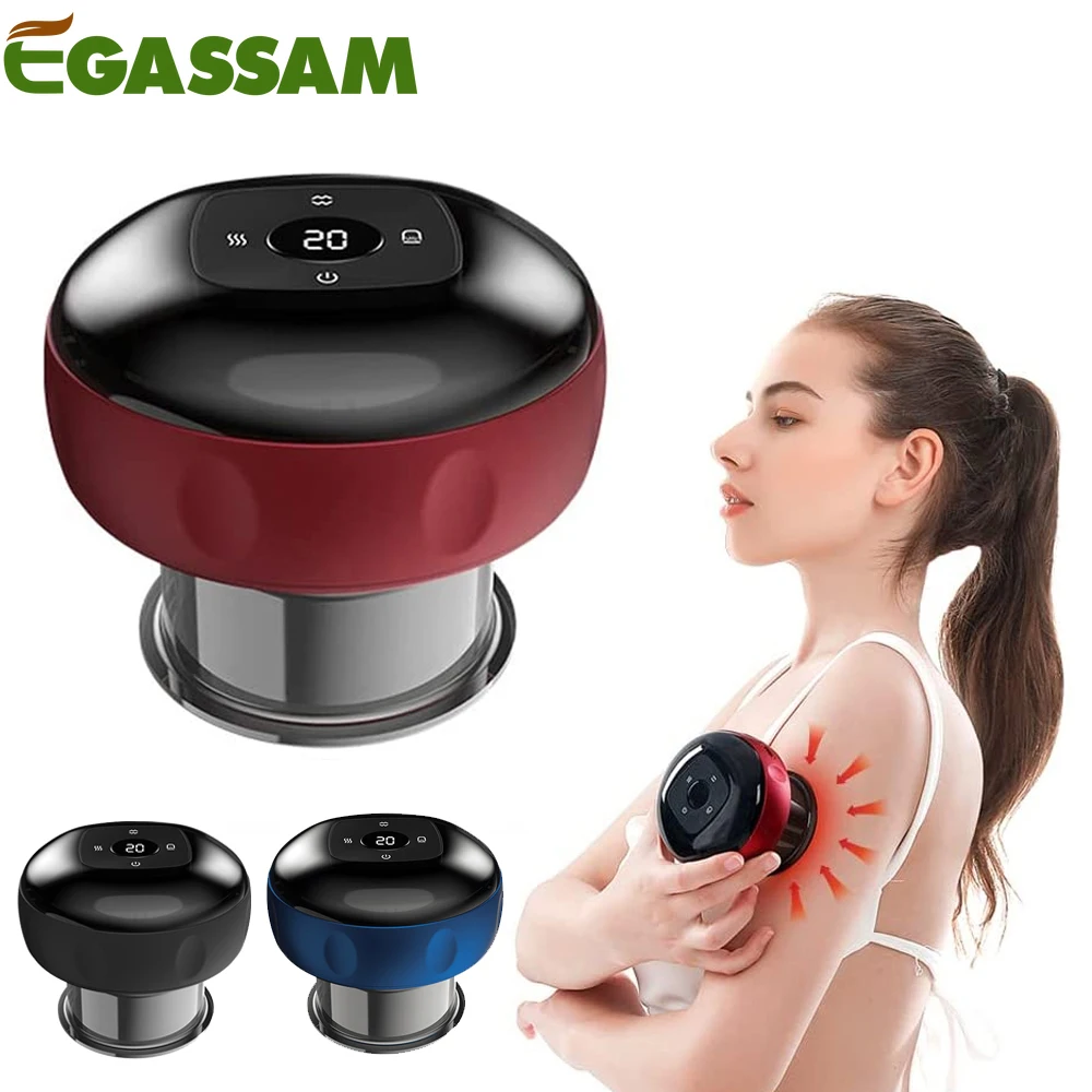 

Electric Cupping Set, Cupping Device with 12 Modes, Suitable for Neck, Shoulder and Back Massage, Scraping and Other Purposes