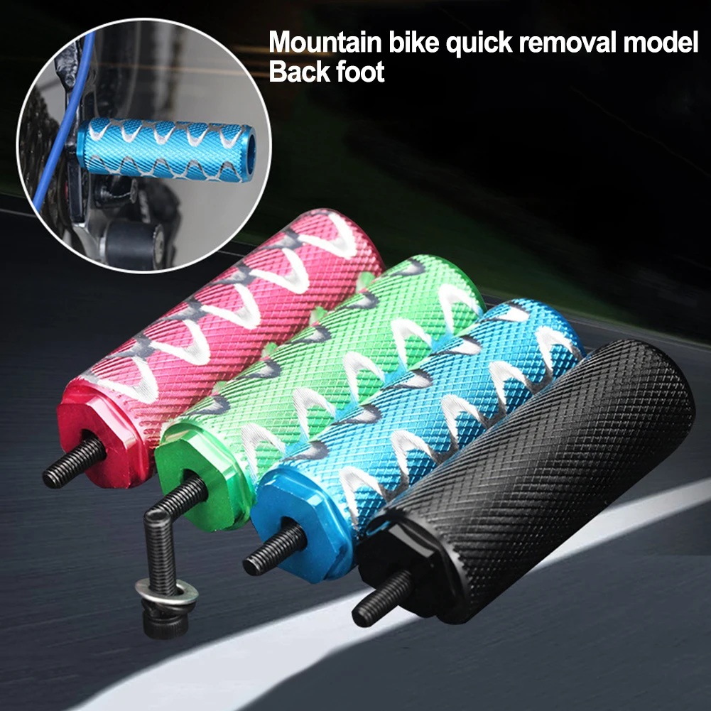 2pcs Bike Pedals Axle Foot Rests Pegs ForBMX Folding Bikes MTB Bicycle Aluminum Foot Pegs Pedals Rears Axle 5MM Bikes Parts