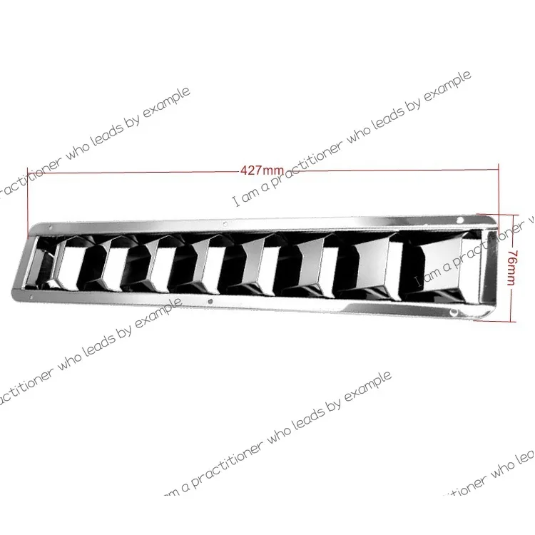 Rectangle stainless steel 8 column ventilation plate 3/4/5/6 grid marine yacht hardware accessories