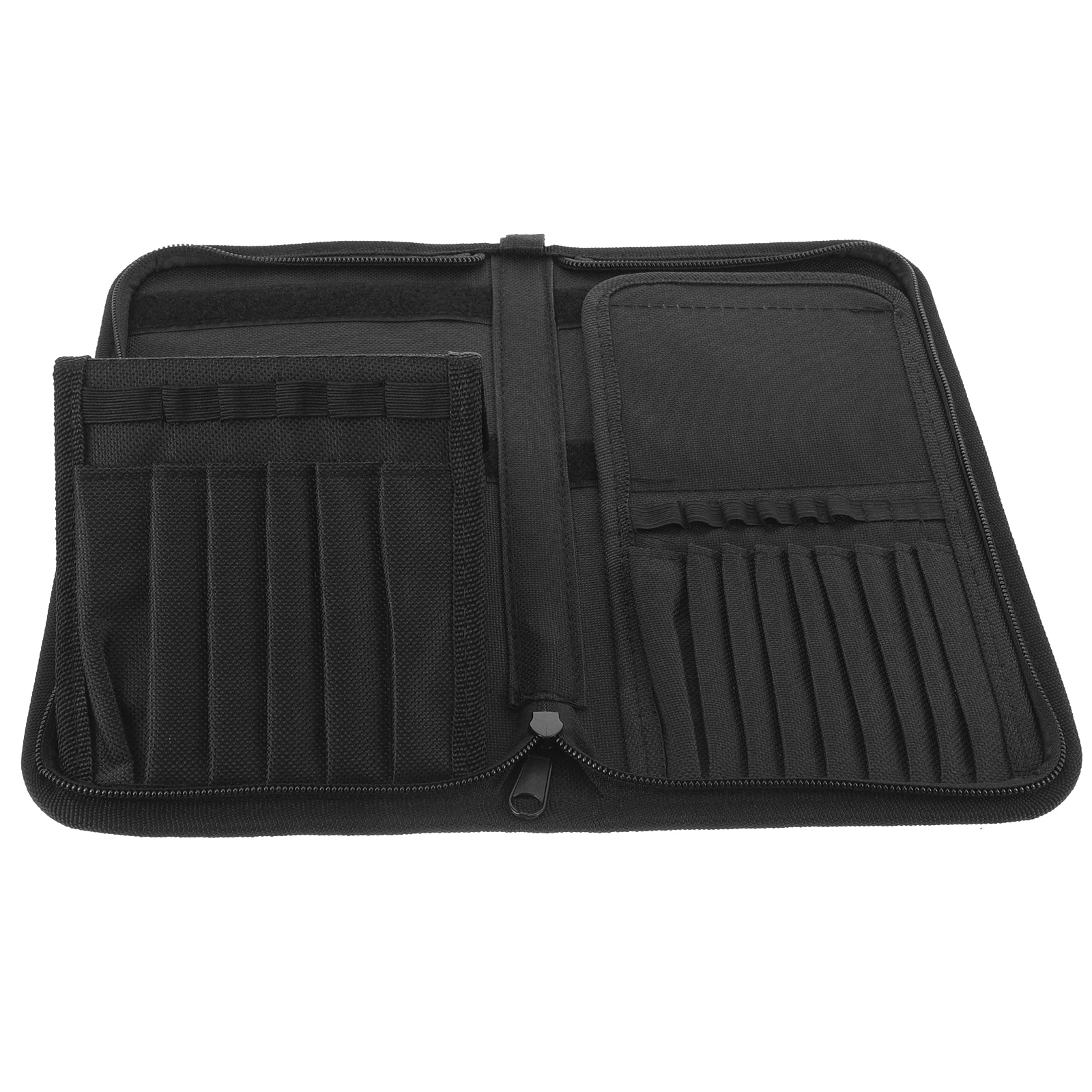 

15 Hole Canvas Portable Stand Up Makeup Brush Bag Organizer Travel Storage Case Multiple Hole Design Tool Holder
