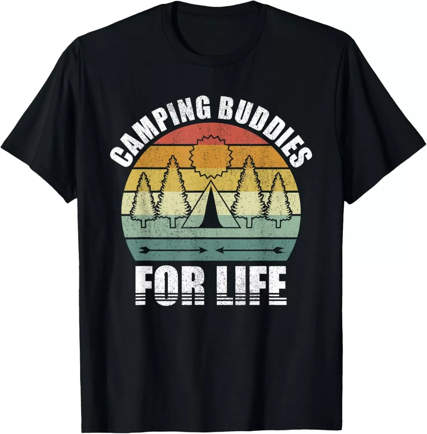 Camping Buddies For Life Shirt Funny Camping Hiking Gift Men's T-Shirt S-5XL