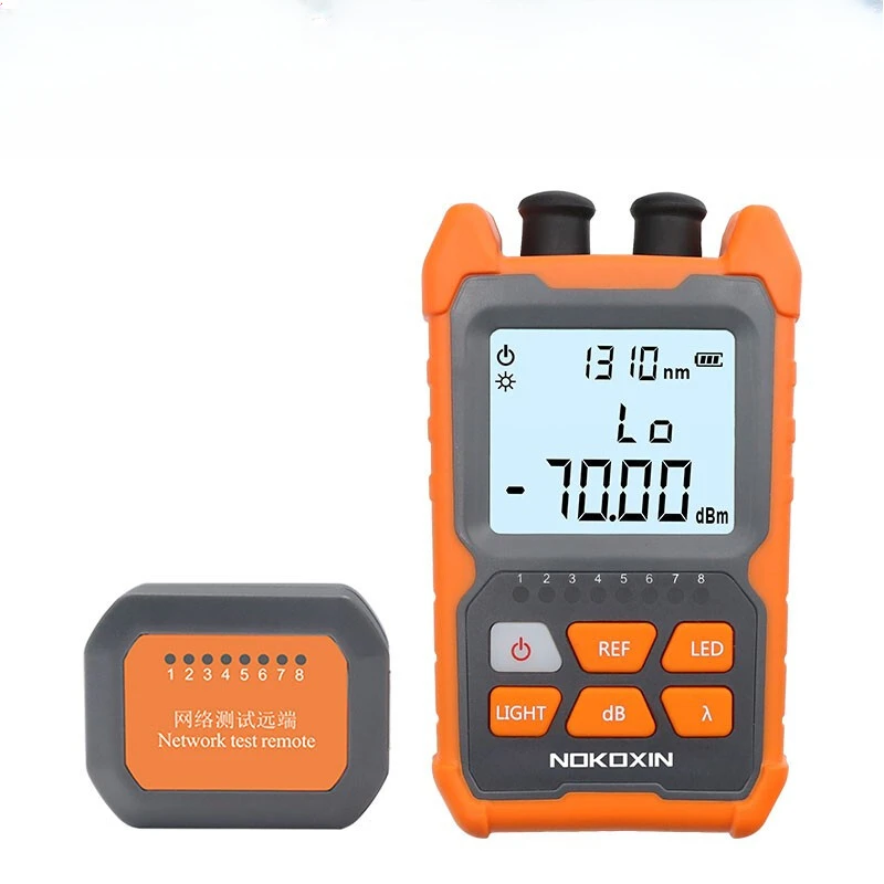 Mini fiber optic power meter 15km light decay tester 15km red light pen all-in-one machine charging high precision