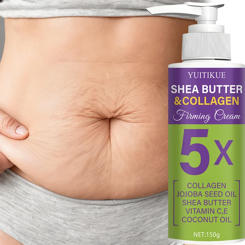 YUITIKUE 5X Shea Butter Firming Cream 150g - For Multi-Body Sculpting, Tightens, Moisturizes & Glows, Workout Enhancer