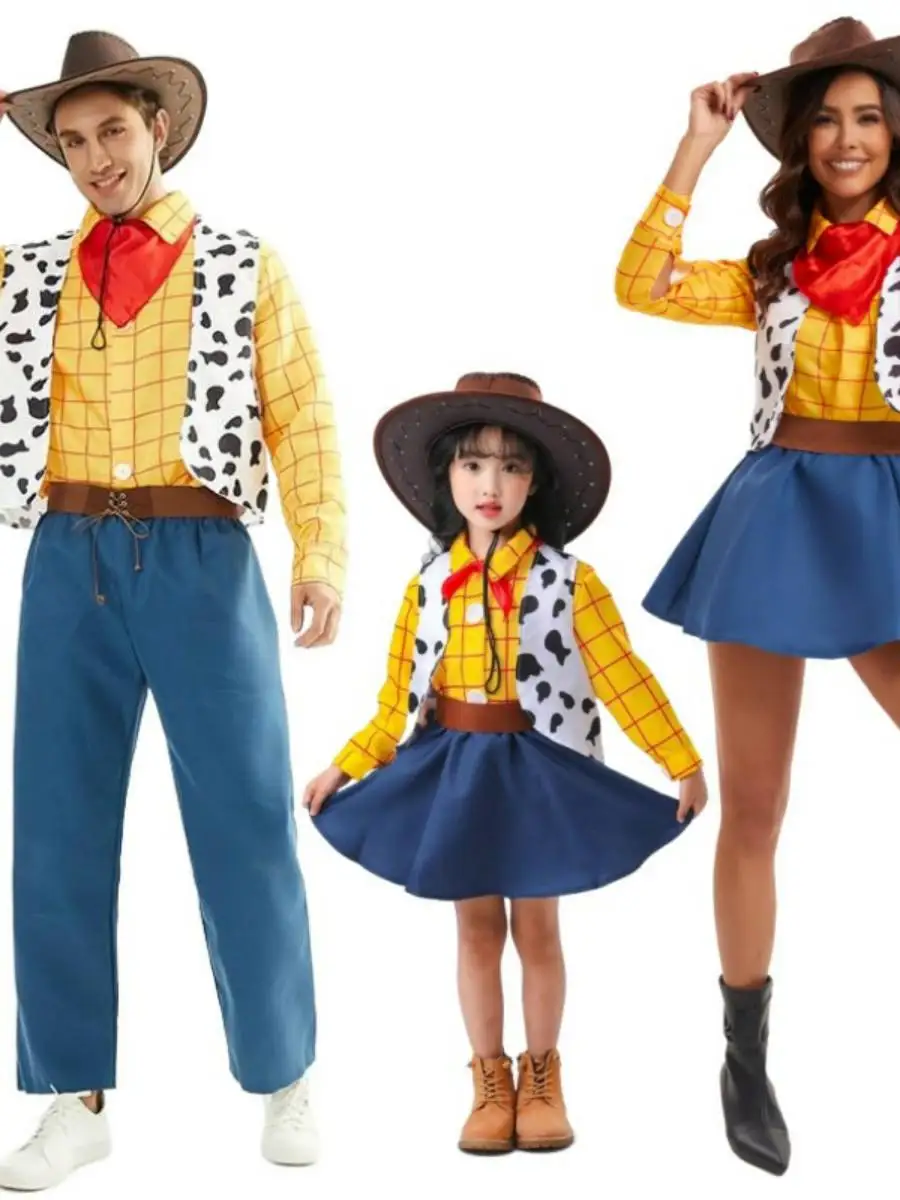 

Zeyyp New loween Cosplay Toy S Woody Girls Cowboy Costume Dance Performance Parent Child Relationip Traditional Hanfu