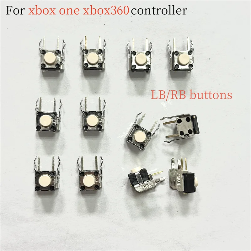 200 قطعة الأصلي الجديد أسود/أبيض LB RB التبديل الجزئي اللمس زر استبدال ل Xbox360 لوحدة تحكم Xboxone
