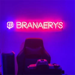 Personalized Gamer Tag for Twitch Neon Sign Wall Lamp Custom LED Light Nightlights Gamer ID Bedroom Decoration Game Room Decor