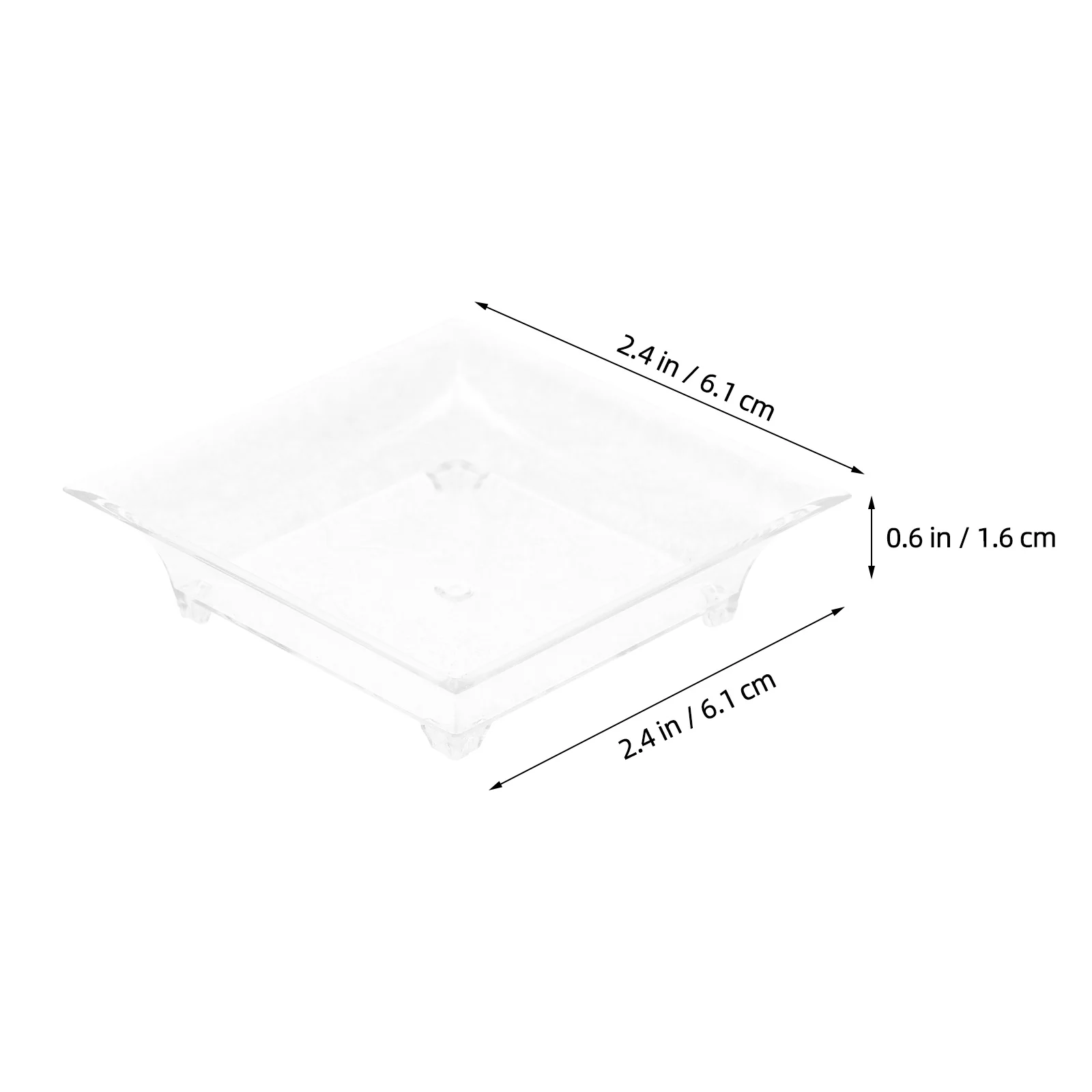 

25Pcs Disposable Triangle Dessert Plates Party Plastic Cake Display Dishes Bowls Ideal for Pudding Ice Cream Cupcake Dessert