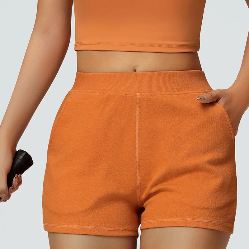Boring Honey New Outdoor Sports Straight Casual Shorts Women's High Waist Slim Thin Gym Clothes Woman Fashion Joker Casual Pants