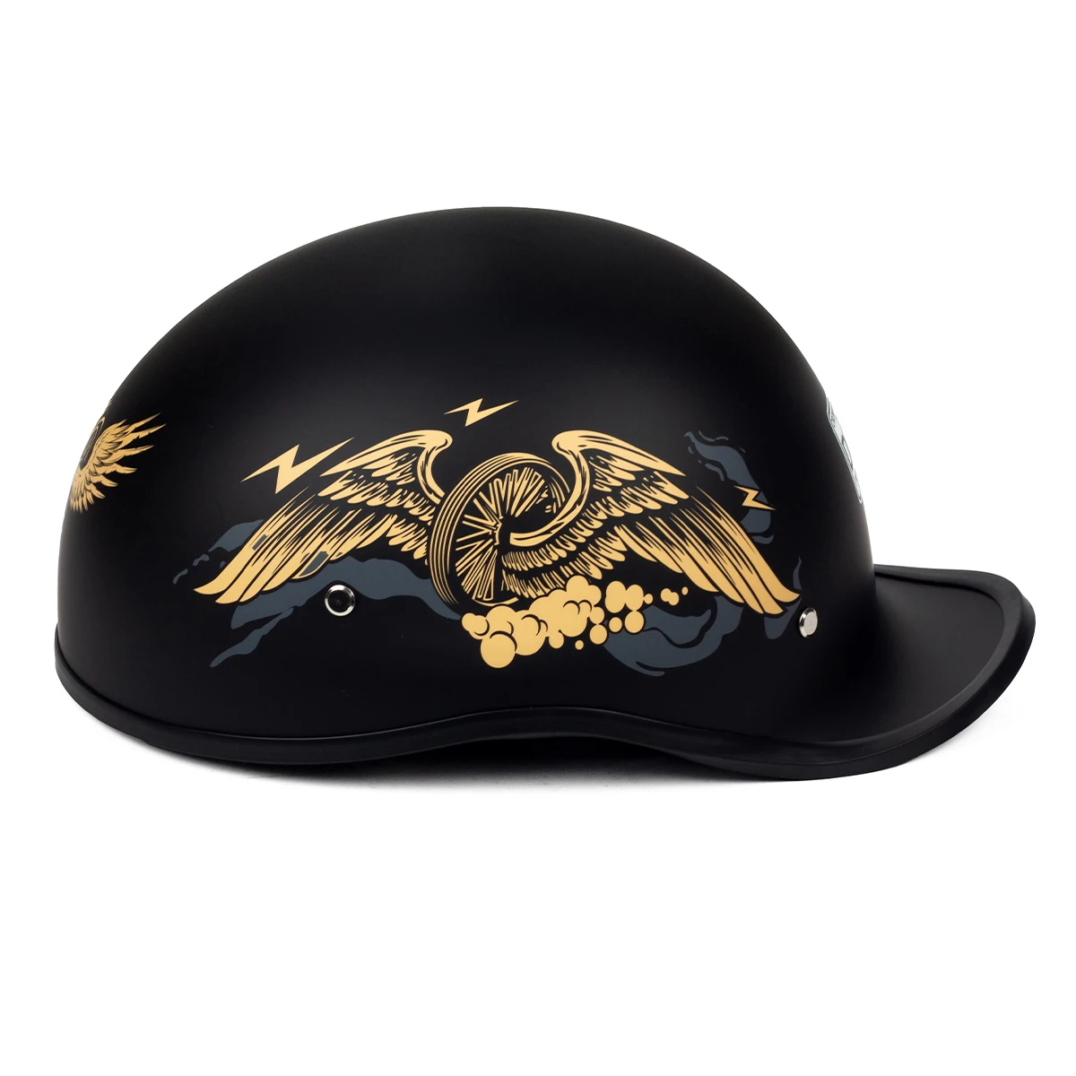 

ROCK RUFI Retro Half Helmet with DOT Certification | Unisex Motorcycle/Electric Bike Summer Off-Road Helmet