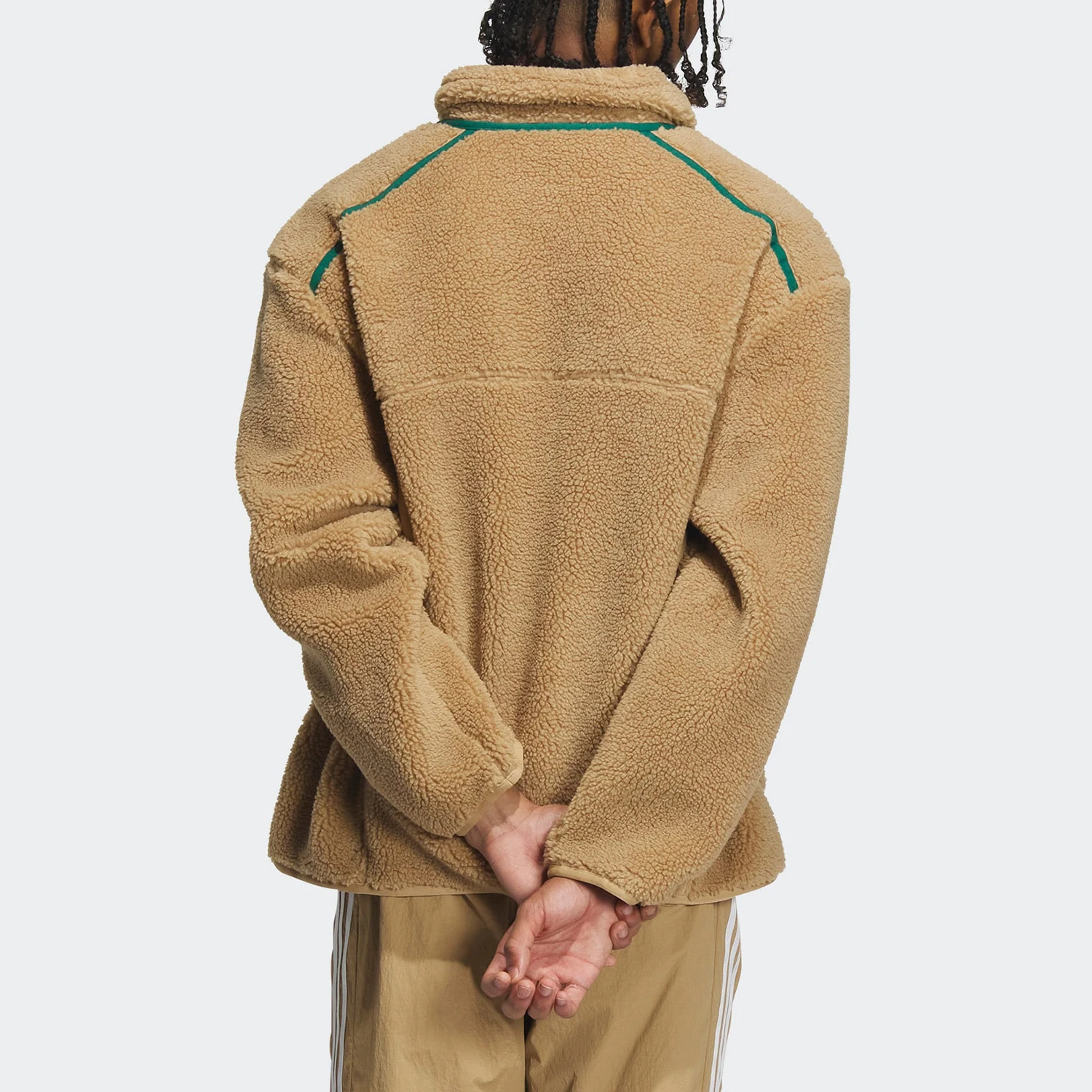 سترة Adidas Genuine Originals للرجال من Faux Shearling IN0994