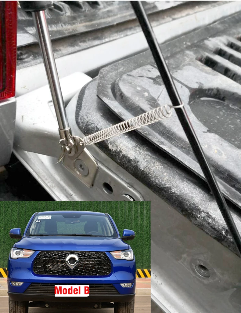 Great Wall GWM POER Tailgate Hydraulic Rod With Wire Rope Boot Support Slow Down Power Bar