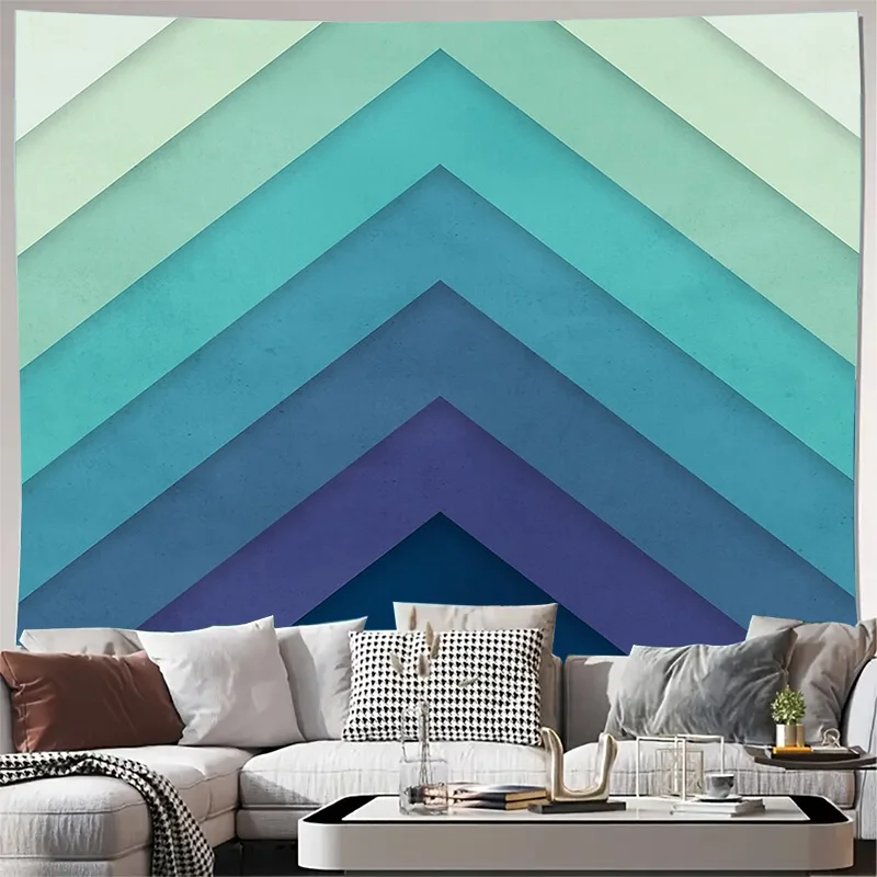 Ocean Wave Tapestry Blue Aesthetic Room Decor Coastal Wall Hanging Beach Vibes Tranquil Home Serene Decor Modern Wall Art Bedroo