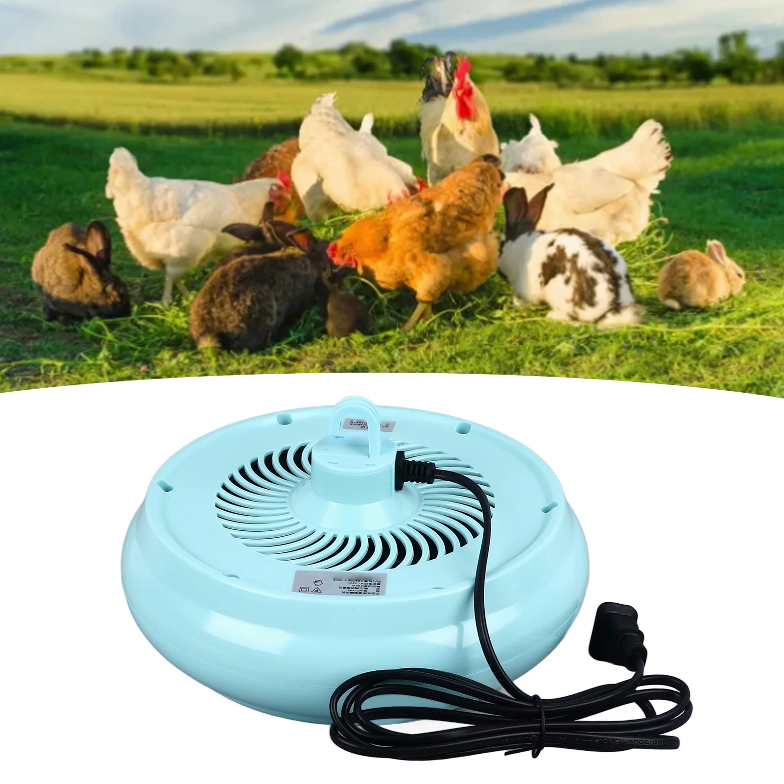 Chicken Coop Heater Adjustable Temperature Chicken Heater Coop Warmer With Light For Chicks Duck Reptile CN Plug 220V