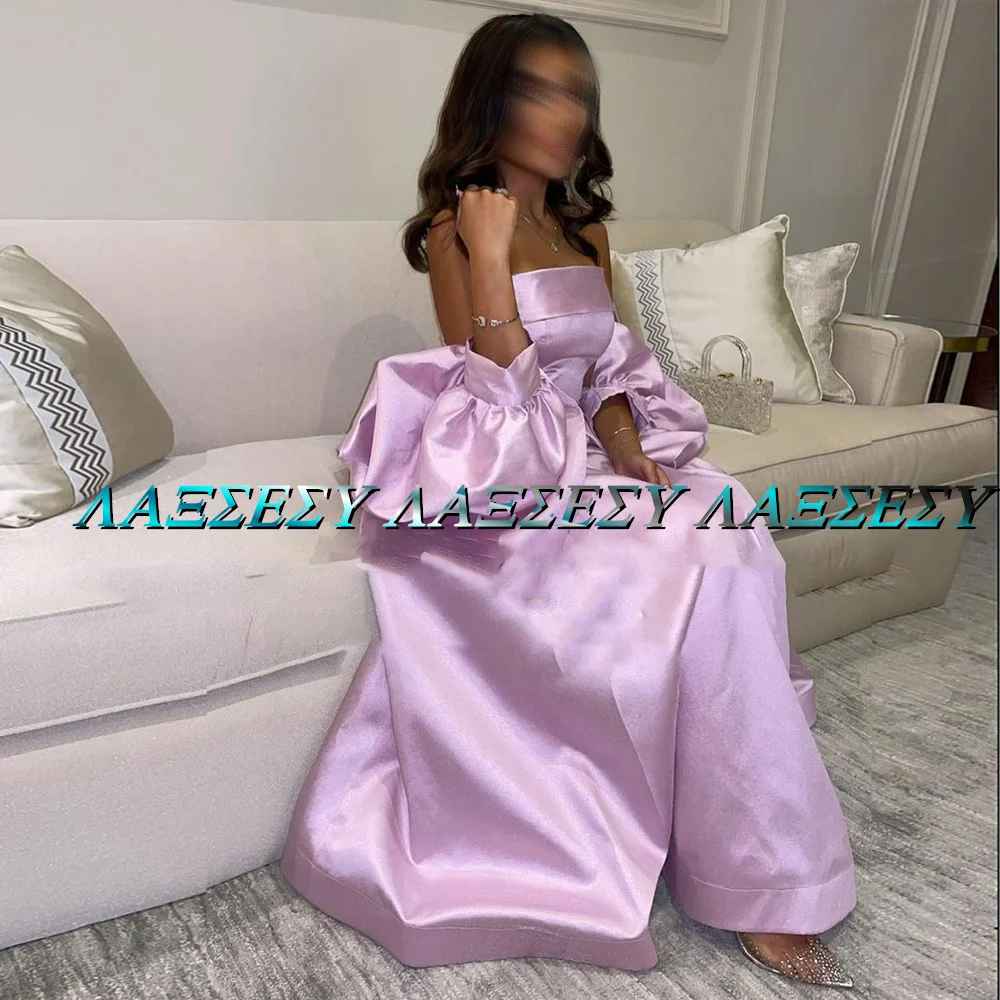 Laxsesu Arabisch Abendkleider 2 Stück Satin Frauen Kleid 2023 Knöchel Länge Formale Party Prom Kleid Plus Größe