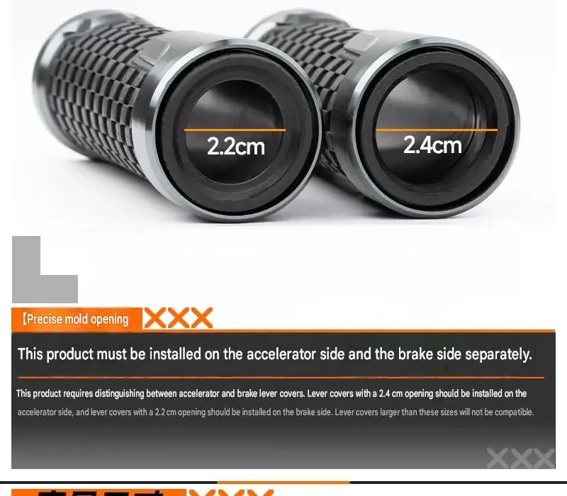 For NMAX155 25 Dedicated Textured Hand Grips Increase Friction Prevent Palm Slipping In Wet Weather Riding Parts
