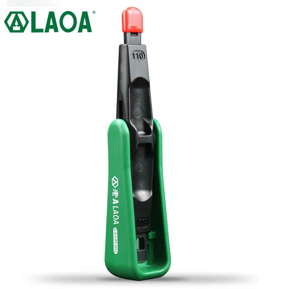 LAOA Multifunction Portable Wire Crimping 110/88 Terminal Crimping Tool Manual Tool Non-impact Punch Down Pliers for Crimping