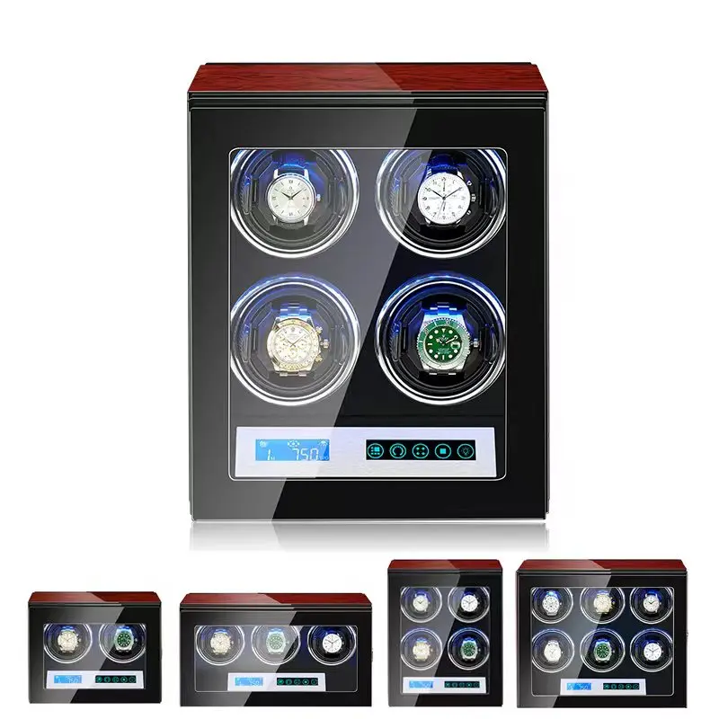 For Watch Watch Winder Case for Automatic Watches Luxury Upscale Vertical Touch Screen Mute Prevent Watch Customizable Logo OEM