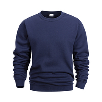 Mens Basic Hoodies Crew Neck Sweatshirts Men Fashion Casual Sport Round Neck Pullover Streetwear Solid Hoodie