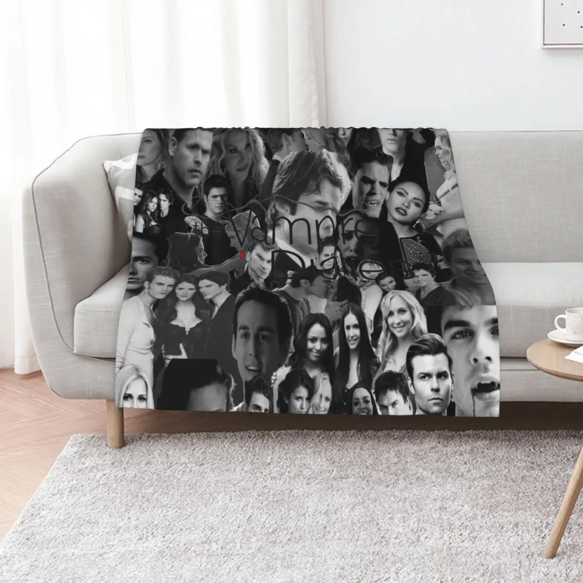 Vamp collage Throw Blanket Soft Plush Plaid Winter beds Blankets For Sofas Designers funny gift for winter Blankets