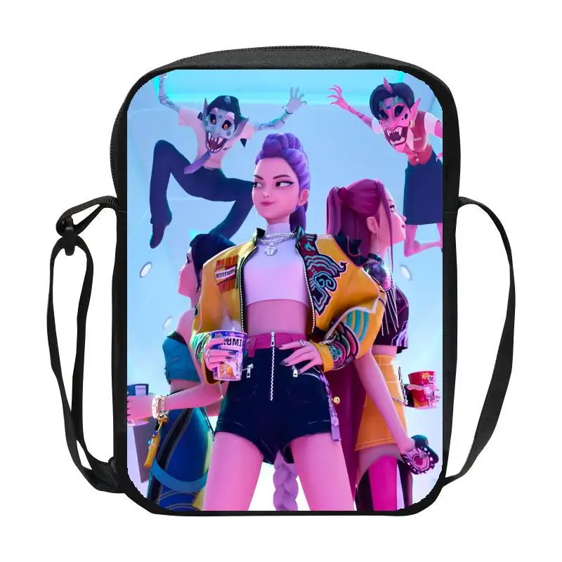 حقيبة كتف للأطفال KPop Demon Hunters الجديدة لعام 2025، حقيبة ظهر عصرية خفيفة الوزن وغير رسمية، فكرة هدية